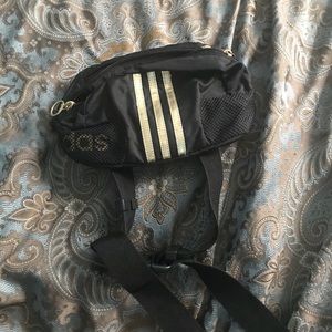 Adidas black and gold Fanny pack